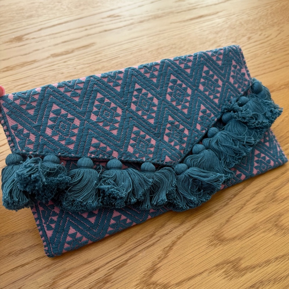 Mexican Boho Clutch with Tassels